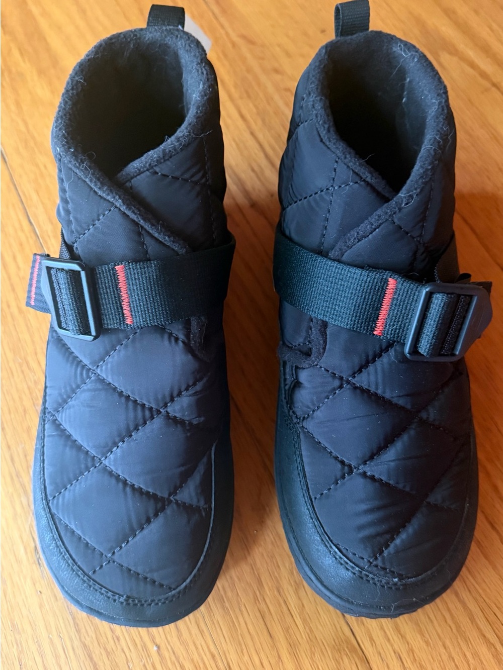 Chaco Kids Quilted Black Strap Winter Boots
